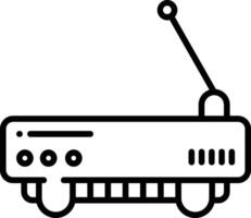 router schema illustrazione vettore