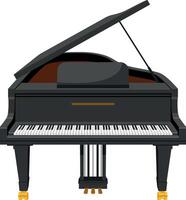 illustrazione di un' mille dollari pianoforte nel cartone animato stile isolato su bianca sfondo vettore