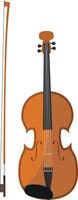 illustrazione di un' violino nel cartone animato stile isolato su bianca sfondo vettore