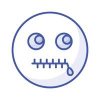 pixel Perfetto segreto emoji icona disegno, pronto per uso vettore