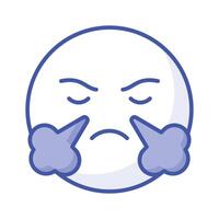 avere un' Guarda a Questo creativo icona di frustrato emoji, di moda stile vettore
