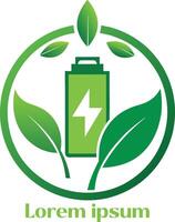 rinnovabile energia risorse logo ambiente amichevole energia risorse logo eco amichevole leggero logo vettore