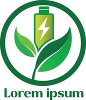 rinnovabile energia risorse logo ambiente amichevole energia risorse logo eco amichevole leggero logo vettore