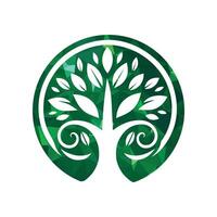 albero logo design illustrazione vettore