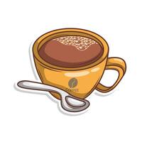 caffè bevanda nel tazza illustrazione vettore