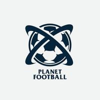 pianeta calcio logo vettore