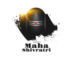 indù religioso maha shivratri celebrazione sfondo design vettore