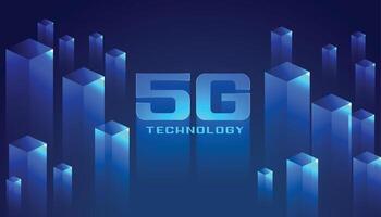 digitale 5g tecnologia concetto Rete sfondo design vettore