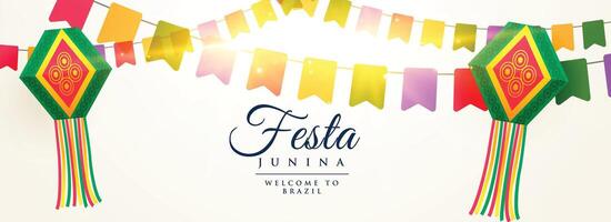 festa junina celebrazione sfondo design vettore