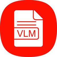 vlm file formato glifo curva icona design vettore