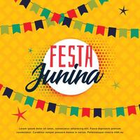 festa junina brasiliano saluto sfondo vettore