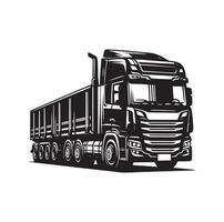 camion icona illustrazione silhouette vettore