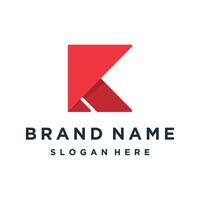iniziali monogramma K lettera attività commerciale logo design vettore