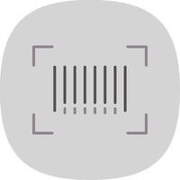 bar codice piatto curva icona design vettore