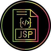 jsp linea pendenza dovuto colore icona design vettore
