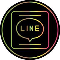 App linea pendenza dovuto colore icona design vettore