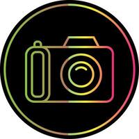 telecamera linea pendenza dovuto colore icona design vettore