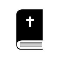 Bibbia libro illustrato su bianca sfondo vettore
