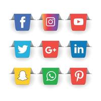 social media icone piatte tecnologia, rete. sfondo gruppo faccina sorridente vendita. condividi, mi piace, illustrazione vettoriale twitter, youtube, whatsapp, snapchat, facebook, instagram, tiktok, tok