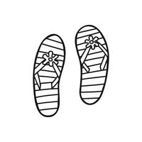 estate Flip flop clipart. vettore