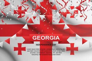 Georgia indipendenza giorno sfondo. vettore
