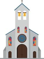 carino cartone animato illustrazione di un' Chiesa vettore