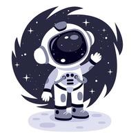 spazio concetto con un astronauta vettore