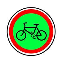 logo icona bicicletta vettore