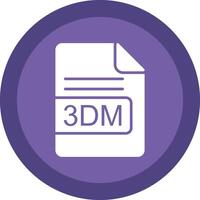 3dm file formato linea ombra cerchio icona design vettore