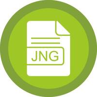 jng file formato linea ombra cerchio icona design vettore