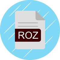 roz file formato piatto cerchio icona design vettore