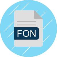 fon file formato piatto cerchio icona design vettore