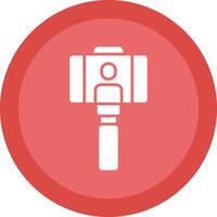 selfie linea ombra cerchio icona design vettore