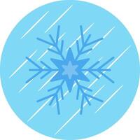 fiocco di neve piatto cerchio icona design vettore