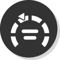 comporre glifo ombra cerchio icona design vettore