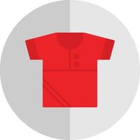 camicia piatto scala icona design vettore