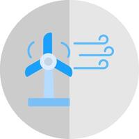 vento energia piatto scala icona design vettore