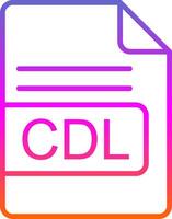 cdl file formato linea pendenza icona design vettore