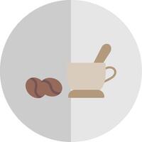 caffè piatto scala icona design vettore