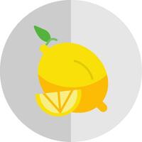 Limone piatto scala icona design vettore