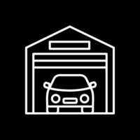 box auto linea rovesciato icona design vettore