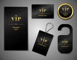 Modello di progettazione di carte VIP vettore