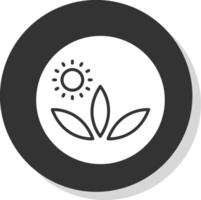 Locale azienda agricola glifo ombra cerchio icona design vettore
