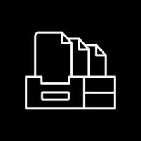 File linea rovesciato icona design vettore