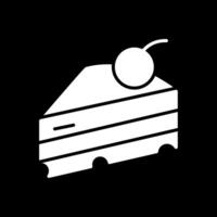 Pasticcino glifo rovesciato icona design vettore