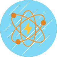 atomico energia piatto cerchio icona design vettore