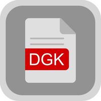 dgk file formato piatto il giro angolo icona design vettore