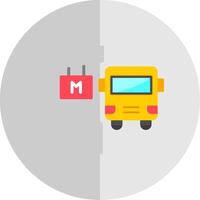 la metropolitana stazione piatto scala icona design vettore
