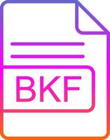 bkf file formato linea pendenza icona design vettore
