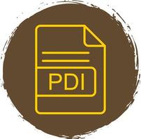 pdi file formato linea pendenza icona design vettore